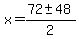 x=%2872%2B-+48%29%2F2