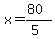 x=%2880%29%2F%285%29