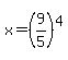 x=%289%2F5%29%5E4