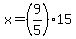 x=%289%2F5%2915