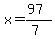x=%2897%29%2F%287%29
