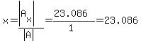 x=%28abs%28A%5Bx%5D%29%29%2F%28abs%28A%29%29=%2823.086%29%2F%281%29=23.086