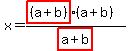 x=%28highlight%28%28a%2Bb%29%29%28a%2Bb%29%29%2Fhighlight%28a%2Bb%29