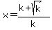x=%28k%2Bsqrt%28k%29%29%2Fk