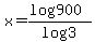 x=%28log900%29%2Flog3