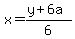 x=%28y%2B6a%29%2F6