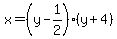 x=%28y-1%2F2%29%28y%2B4%29