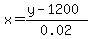 x=%28y-1200%29%2F0.02