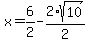 x=%2B6%2F2-2%2Asqrt%2810%29%2F2