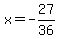 x=+-27%2F36
