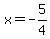x=+-5%2F4+