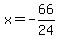 x=+-66%2F24