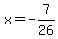 x=+-7%2F26