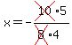 x=+-cross%2810%295%2F%28cross%288%294%29+