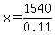 x=+1540%2F0.11+