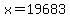 x=+19683