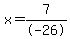 x=+7%2F-26