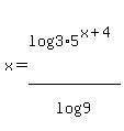 x=+log%283%2A5%5E%28x%2B4%29%29%2Flog%289%29