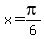 x=+pi%2F6
