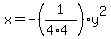 x=-%281%2F%284%2A4%29%29y%5E2
