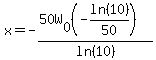 x=-%2850W%5B0%5D%28-ln%2810%29%2F50%29%29%2Fln+%2810%29