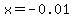 x=-0.01