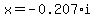 x=-0.207%2Ai