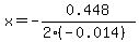 x=-0.448%2F%282%28-0.014%29%29