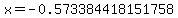 x=-0.573384418151758