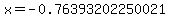 x=-0.76393202250021