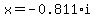 x=-0.811%2Ai