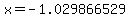x=-1.029866529