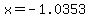 x=-1.0353