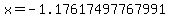 x=-1.17617497767991