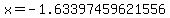 x=-1.63397459621556