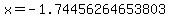 x=-1.74456264653803