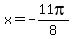 x=-11pi%2F8