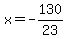 x=-130%2F23