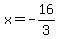 x=-16%2F3