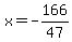 x=-166%2F47
