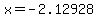 x=-2.12928