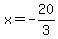 x=-20%2F3