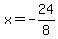 x=-24%2F8
