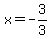 x=-3%2F3