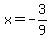 x=-3%2F9