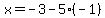 x=-3-5%28-1%29