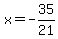 x=-35%2F21