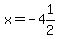 x=-4%261%2F2