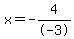 x=-4%2F-3