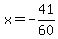 x=-41%2F60